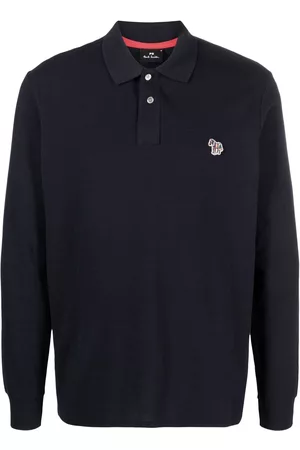 Paul Smith Uomo Polo - Logo-patch zebra polo shirt - Blu
