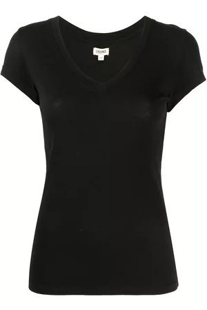 L'Agence Donna T-shirt - T-shirt con scollo a V - Nero