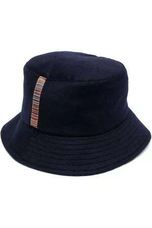 Paul Smith Uomo Cappello Bucket - Signature-stripe bucket hat - Blu