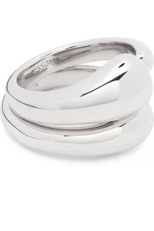 Missoma Donna Anelli - Anelli Organic con finitura lucida - Argento