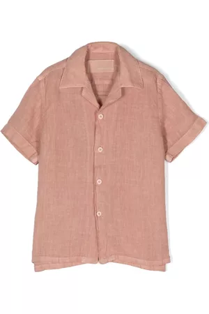 COSTUMEIN Camicie - Short-sleeve linen shirt - Rosa