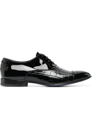 Philipp Plein Oxford con effetto coccodrillo