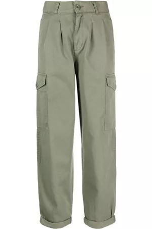 Carhartt Donna Pantaloni - Collins organic-cotton trousers - Verde