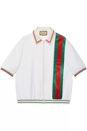 Gucci Uomo Polo - Polo GG con zip - Bianco