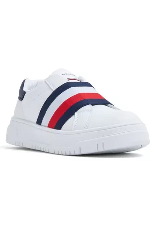 Tommy Hilfiger Sneakers - Elastic-band leather sneakers - Bianco