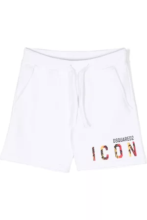 Dsquared2 Shorts sportivi - Shorts sportivi con stampa - Bianco
