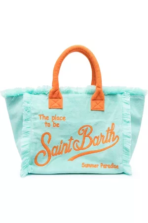 MC2 SAINT BARTH Donna Shopper e tote bag - Vanity Sponge terry-cloth bag - Blu
