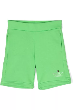 Tommy Hilfiger Pantaloncini - Logo-embroidered shorts - Verde