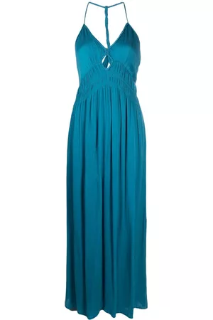 Bash Donna Vestiti lunghi cut out - Cut-out-detailed maxi dress - Blu