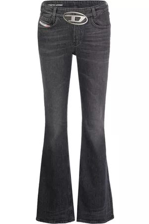 Diesel Donna Jeans a zampa & bootcut - Jeans svasati D-Ebbey a vita bassa - Nero