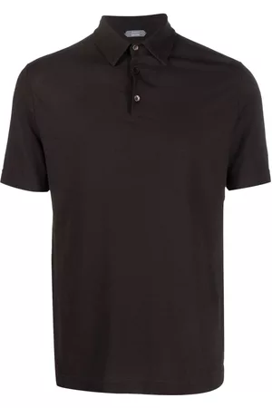 ZANONE Uomo Polo - Short-sleeve cotton polo shirt - Marrone