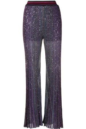 Missoni Pantaloni svasati con paillettes