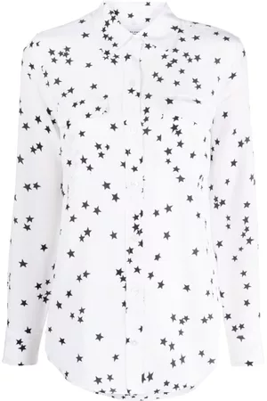 Equipment Donna Camicie - Star-print long-sleeve shirt - Bianco