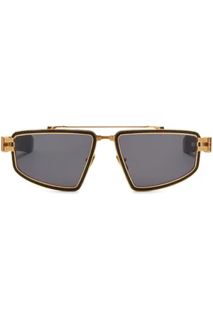 Balmain Occhiali da sole Titan con montatura stile pilota