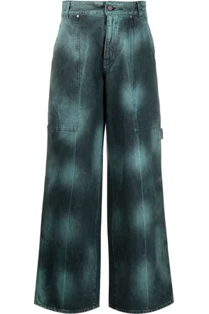 Stella McCartney Jeans a gamba ampia con fantasia tie-dye