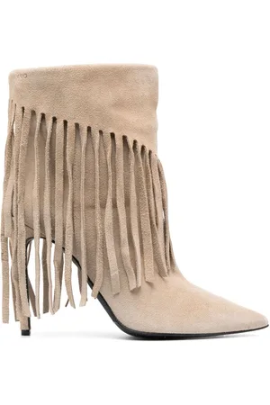 Pinko Stivaletti con frange 120mm