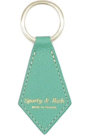 Sporty & Rich Portachiavi con stampa in pelle