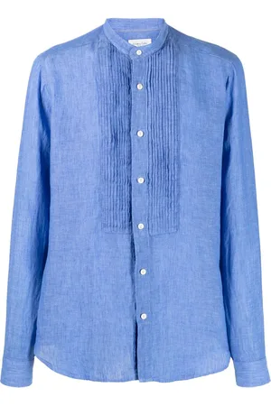Tintoria Mattei Camicia con colletto alla coreana