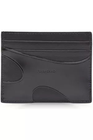 Salvatore Ferragamo Uomo Portacarte - Logo-debossed cut-out cardholder - Nero
