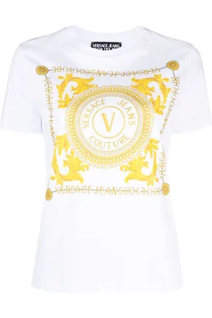 VERSACE T-shirt Logo Couture con stampa