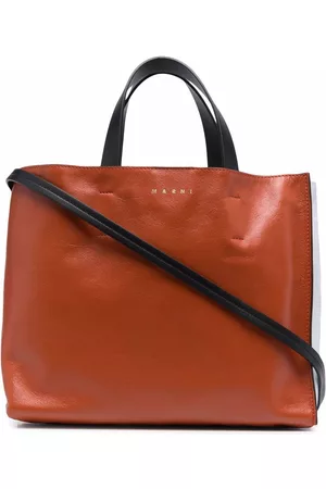 Marni Donna Shopper e tote bag - Borsa tote con design color-block - Arancione