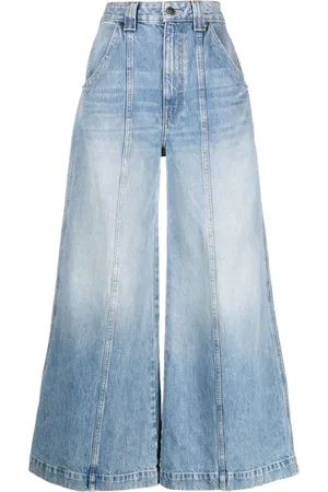 Khaite Jeans Jackie a gamba ampia