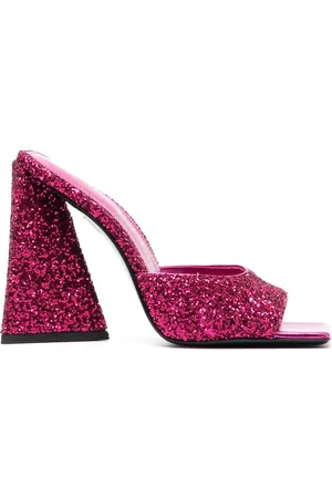The Attico Sandali Luz con glitter 105mm