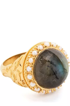 Missoma Anelli - Anello da cocktail con labradorite x Harris Reed - Oro