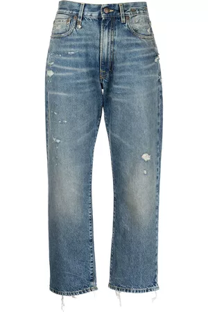 R13 Donna Jeans straight - Jeans dritti con effetto vissuto - Blu