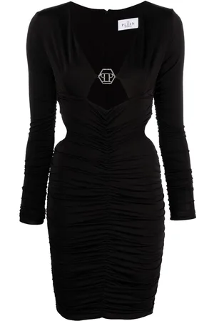 Philipp Plein Abito corto con placca logo