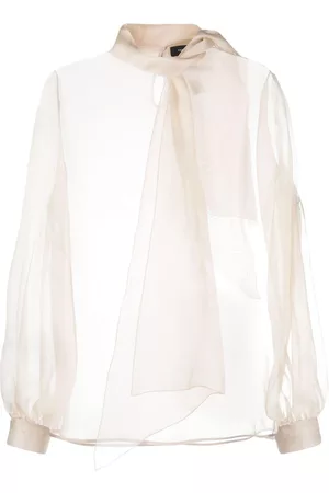 Fabiana Filippi Donna Bluse - Blusa semi trasparente - Toni neutri