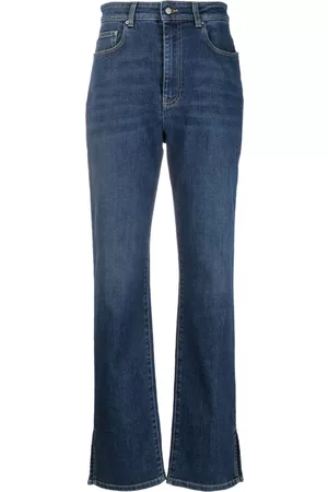 Fabiana Filippi Donna Jeans a zampa & bootcut - Jeans svasati con spacco laterale - Blu