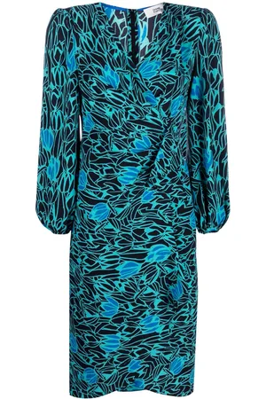 Diane von Furstenberg Abito midi Thanatos con stampa