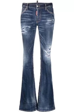 Dsquared2 Donna Jeans a zampa & bootcut - Distressed flared jeans - Blu