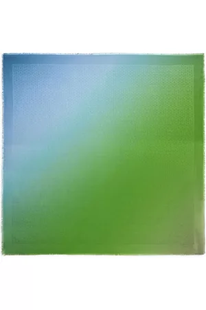 Salvatore Ferragamo Donna Sciarpe - Gancini-jacquard gradient-effect shawl - Blu