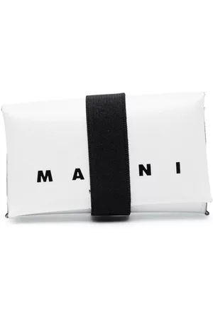 Marni Uomo Portacarte - Logo-print tri-fold wallet - Bianco