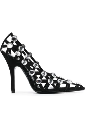 The Attico Pumps Grid con strass 105mm