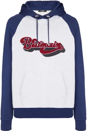Balmain Felpa Bouclette con cappuccio anni 