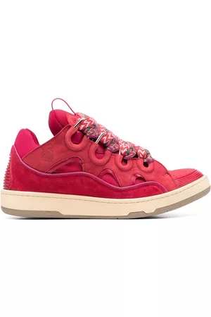 Lanvin Uomo Sneakers chunky - Curb chunky leather sneakers - Rosso