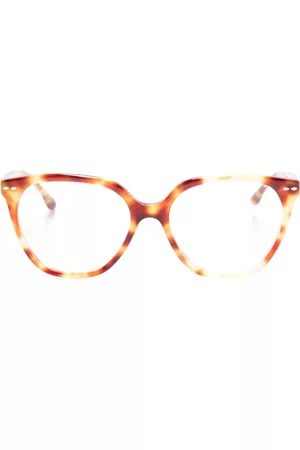Isabel Marant Donna Occhiali da sole - Tortoiseshell round-frame glasses - Marrone