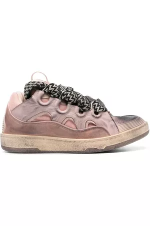 Lanvin Uomo Sneakers chunky - Curb chunky leather sneakers - Rosa
