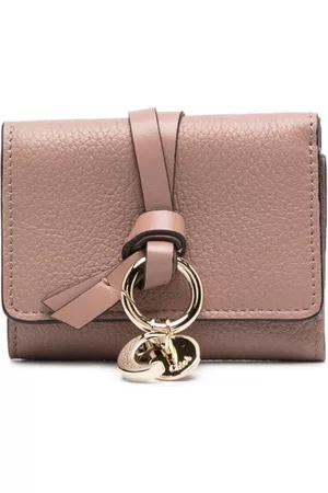 Chloé Donna Portafogli e portamonete - Alphabet leather wallet - Marrone