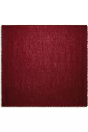 Salvatore Ferragamo Donna Sciarpe - Monogram-pattern shawl scarf - Rosso