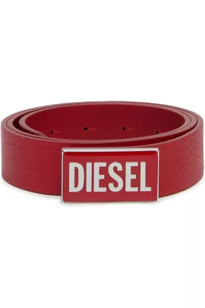 Diesel Cinture - B-Glossy leather belt - Rosso
