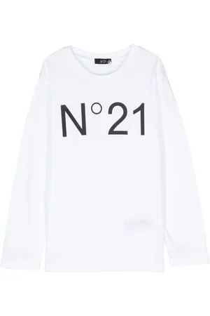 Nº21 T-shirt a maniche lunghe con stampa