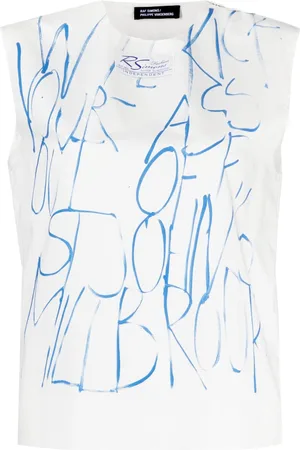RAF SIMONS Canotta con stampa grafica