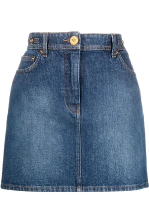 VERSACE Minigonna denim Medusa 