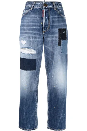 Dsquared2 Jeans dritti con effetto vernice