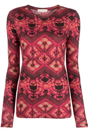 ULLA JOHNSON T-shirt con stampa astratta
