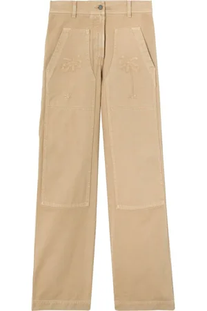 Palm Angels Pantaloni dritti a vita media